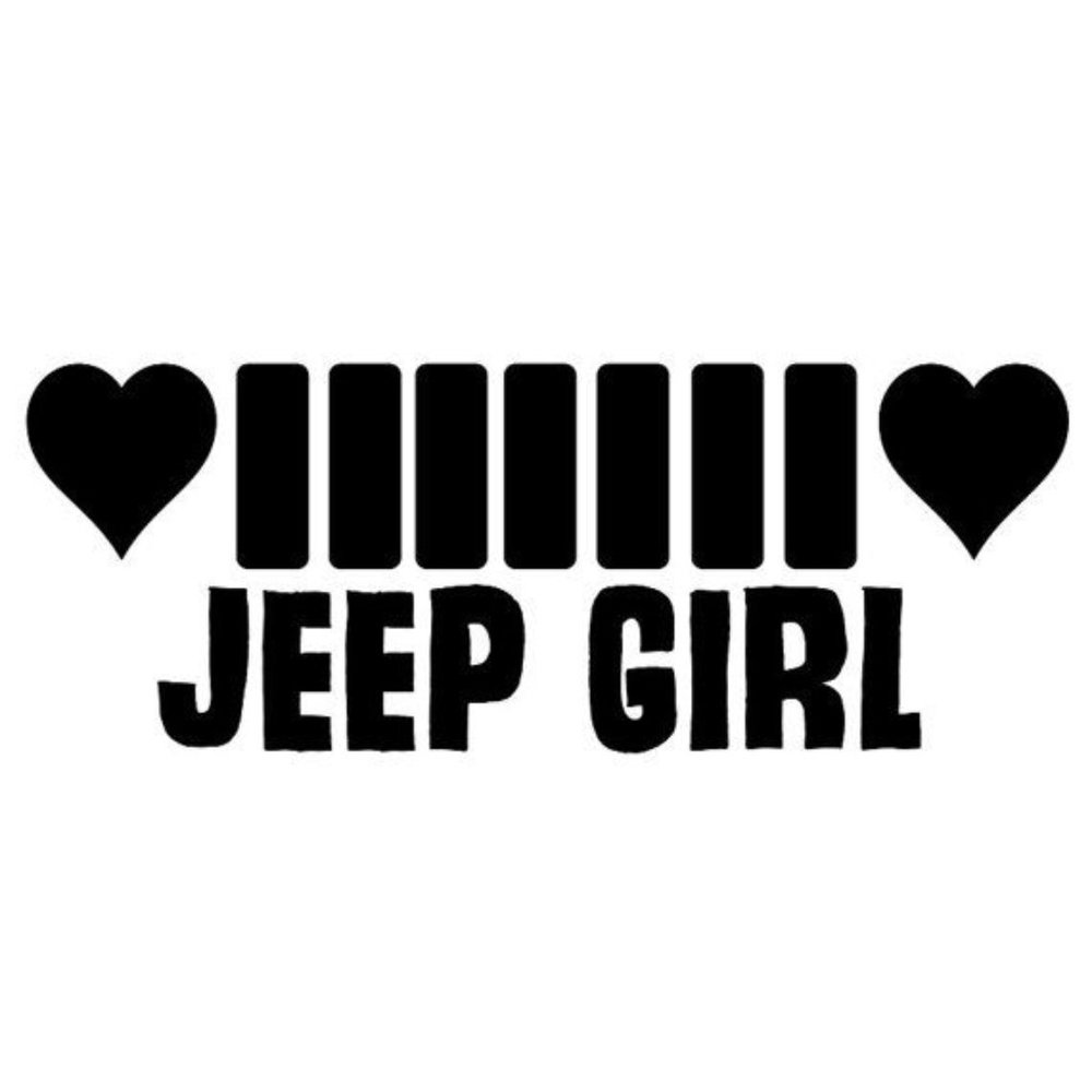 Vinyl Decal for Window - Jeep Girl